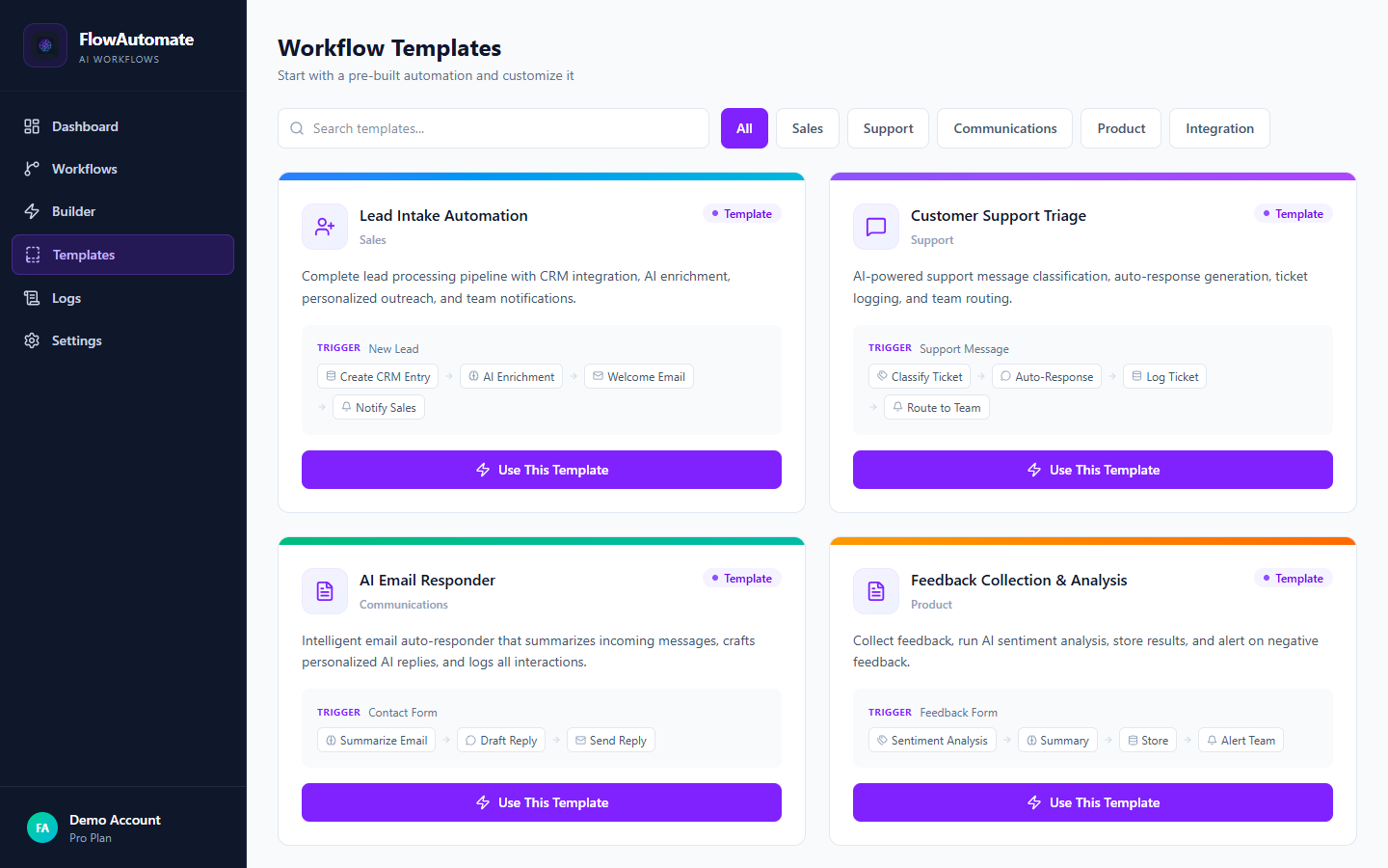 Enterprise AI Template Library