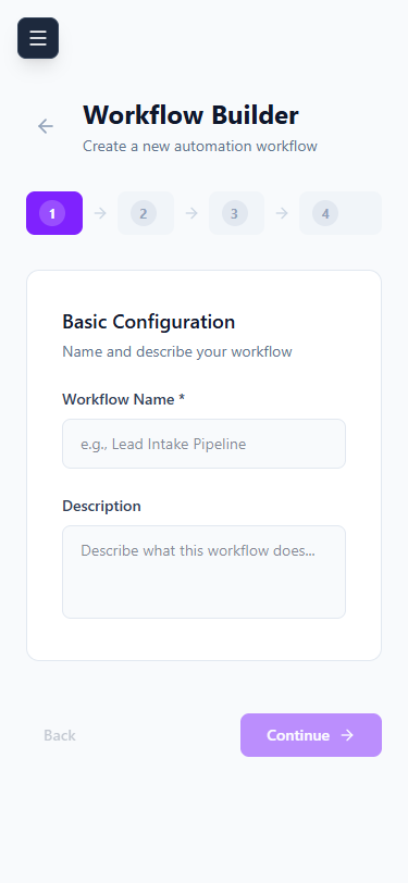Mobile Workflow Construction
