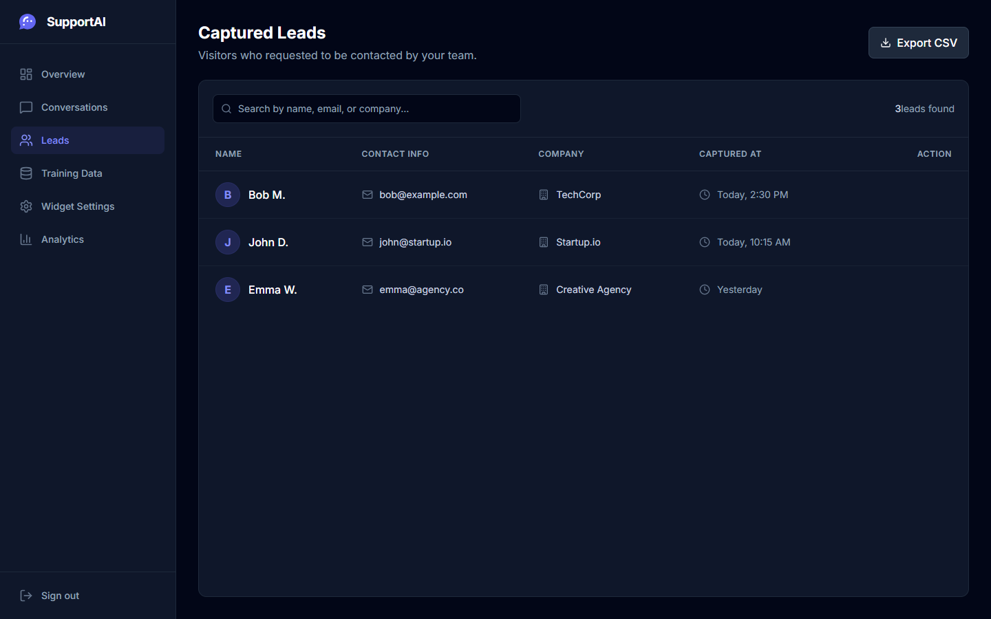 Automated CRM Lead Capture